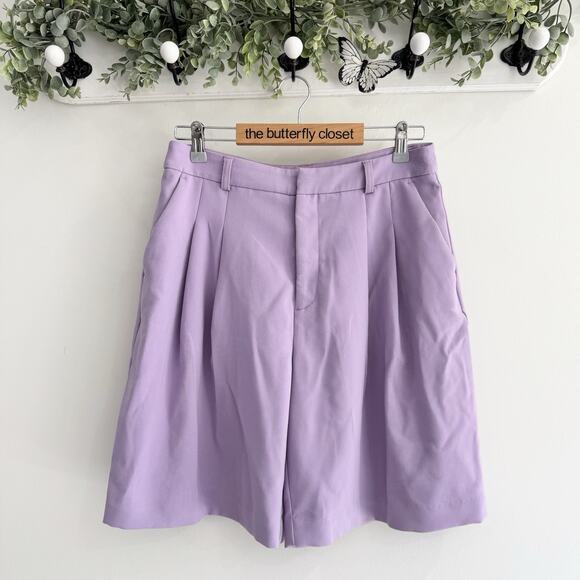 Anthropologie Pants - Anthropologie Maeve The Avery Pleated High Waist Shorts Size 8 CP